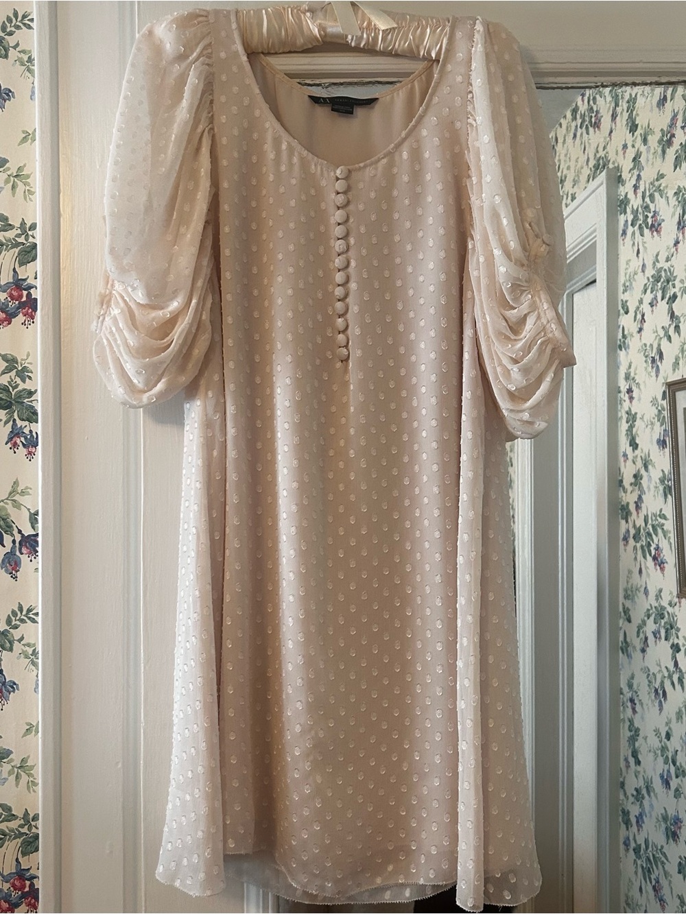 Armani Exchange pink dress